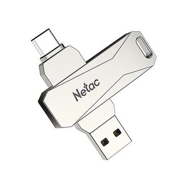 Память USB 3.0/USB Type-C 128 GB Netac U782C, серебристый (NT03U782C-128G-30PN)